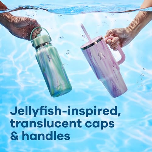 New Hydro Flask 40 oz Travel Tumbler with Handle & Straw (Jelly Pink) - Kidsy