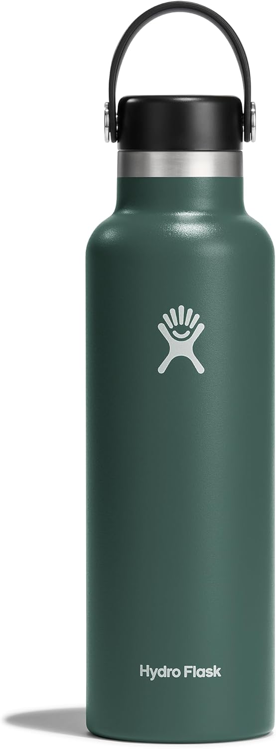 New Hydro Flask Insulated 21 oz Water Bottle (Fir Green) - Kidsy