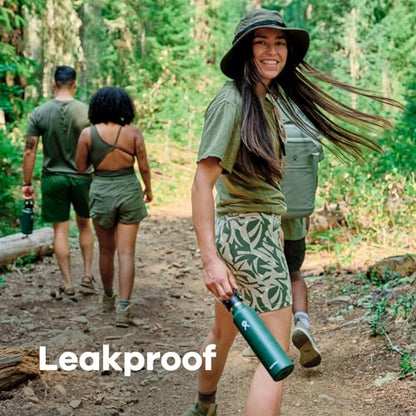 New Hydro Flask Insulated 21 oz Water Bottle (Fir Green) - Kidsy