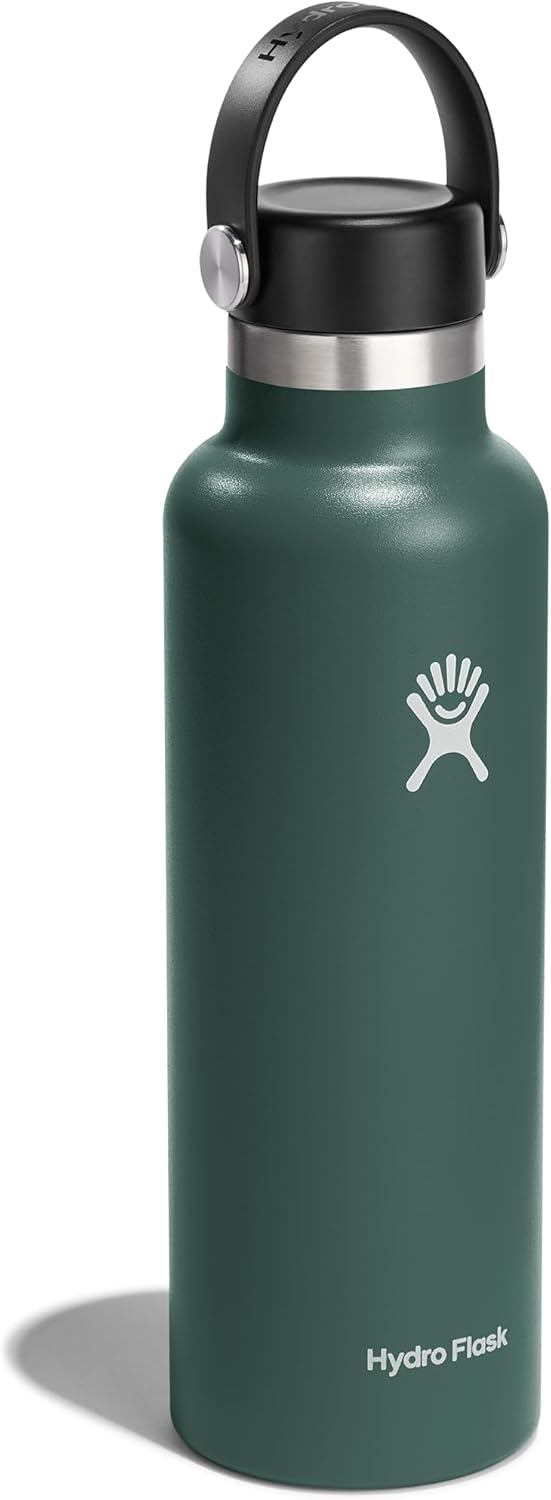 New Hydro Flask Insulated 21 oz Water Bottle (Fir Green) - Kidsy