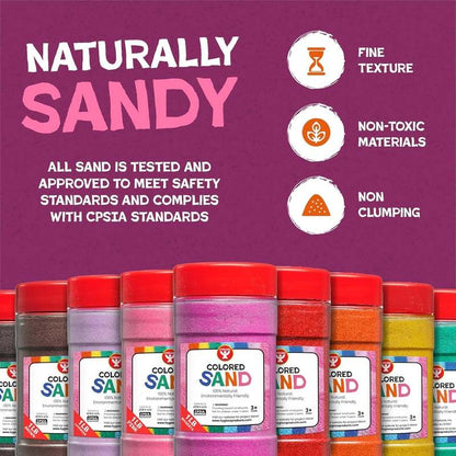 New Hygloss Colored Sand for Crafts – 25 lb (Red) - Kidsy