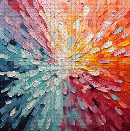 New Impossible Puzzles 1000 Piece Gradient Rainbow Jigsaw Puzzle - Kidsy