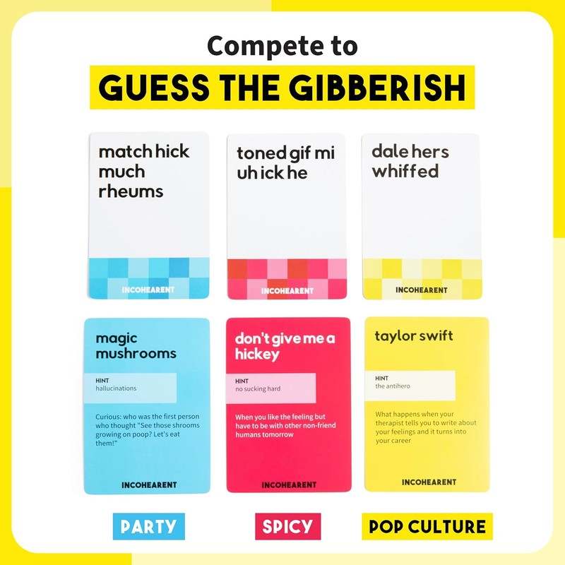New Incohearent The Guess the Gibberish Party Game - Kidsy