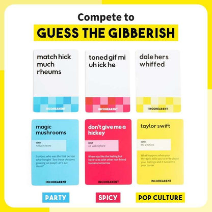 New Incohearent The Guess the Gibberish Party Game - Kidsy