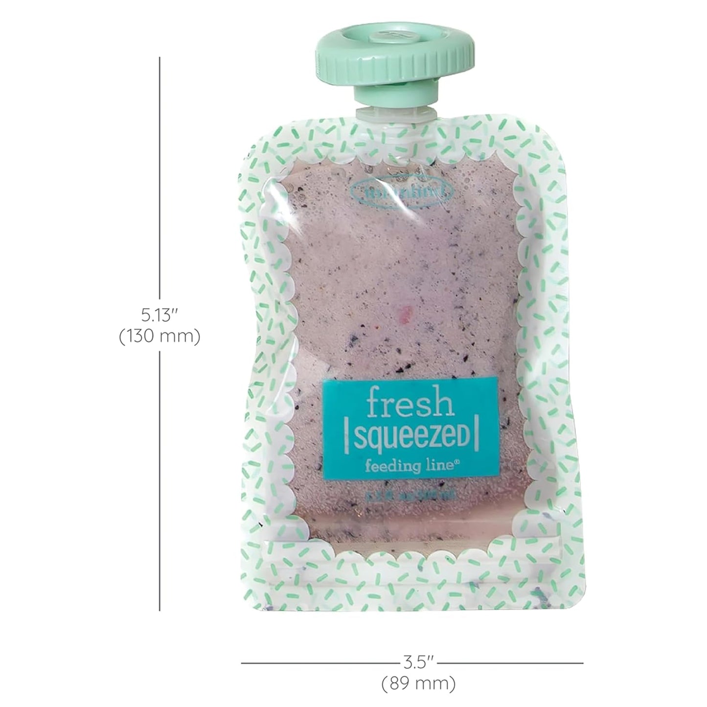 New Infantino Reusable Squeeze Pouches for Homemade Baby Food, 3.5 oz, Pack of 25 - Kidsy