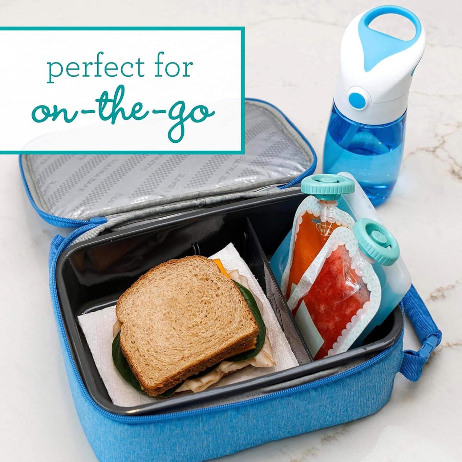 New Infantino Reusable Squeeze Pouches for Homemade Baby Food, 3.5 oz, Pack of 25 - Kidsy