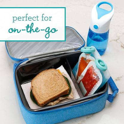 New Infantino Reusable Squeeze Pouches for Homemade Baby Food, 3.5 oz, Pack of 25 - Kidsy