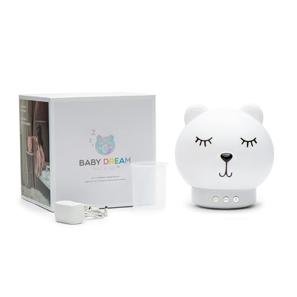 New Ingenuity Baby Dream Machine 5 - in - 1 Sleep Device with Cool - Mist Humidifier (White) - Kidsy