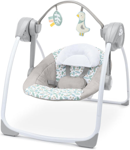 New Ingenuity Comfort 2 Go Portable Baby Swing (Endless Bloom) - Kidsy