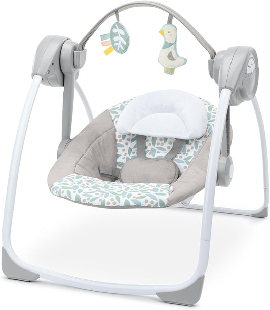 New Ingenuity Comfort 2 Go Portable Baby Swing (Endless Bloom) - Kidsy
