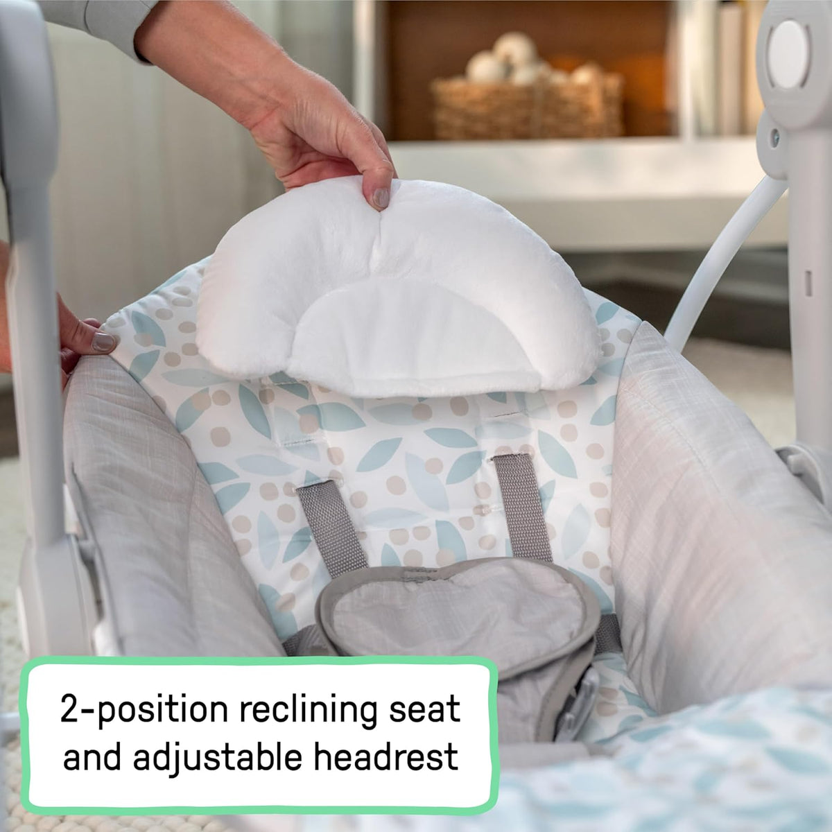 New Ingenuity Comfort 2 Go Portable Baby Swing (Endless Bloom) - Kidsy