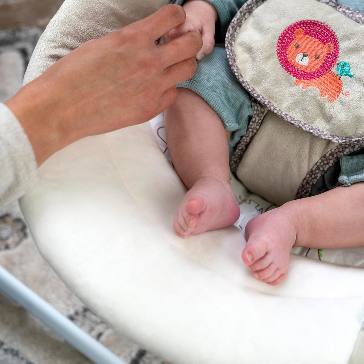 New Ingenuity Cozy Kingdom Portable Baby Swing - Kidsy