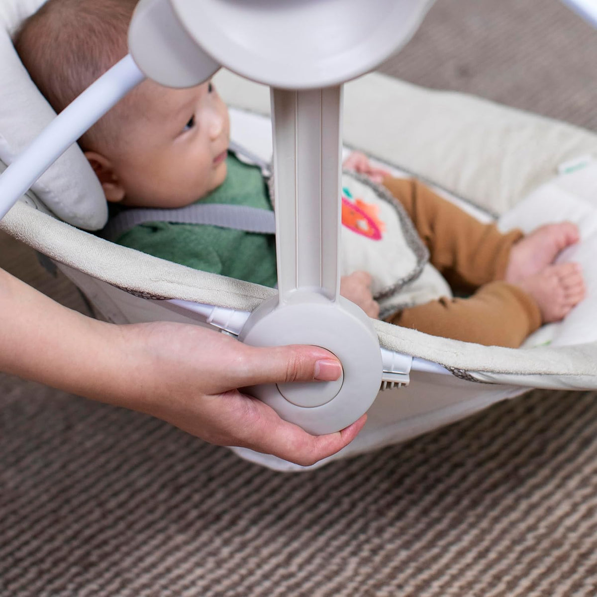 New Ingenuity Cozy Kingdom Portable Baby Swing - Kidsy