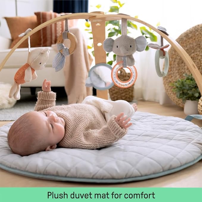 New Ingenuity Cozy Spot Reversible Duvet Activity Gym & Play Mat (Loamy) - Kidsy