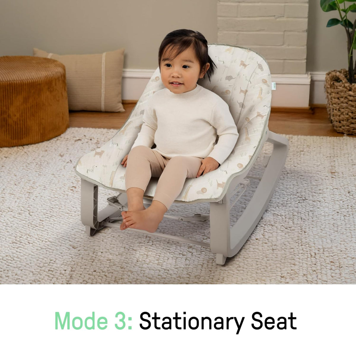 New Ingenuity Keep Cozy 3-in-1 Bouncer & Rocker, 0–30 Months (Safi) - Kidsy