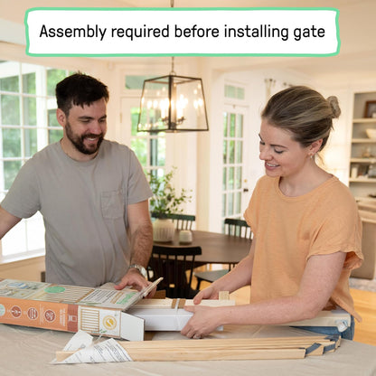 New Ingenuity The Doorway 36S Series Custom Collection, Safety Pet & Baby Gate, 30" - 36" Wide, 28" Tall (Natural) - Kidsy