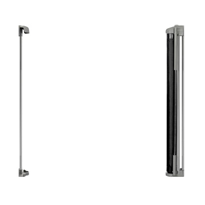 New Ingenuity The Thruway 52W Series Pet and Baby Retractable Gate with Tuck Away Mesh, 52" Wide, 30" Tall (Black) - Kidsy