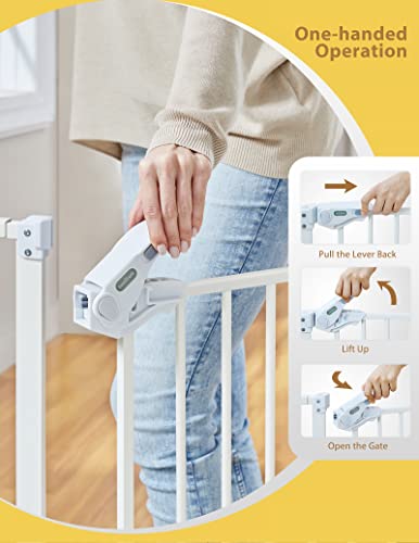 New InnoTruth 29 - 39.6" Baby Gate, 36" Tall (White) - Kidsy