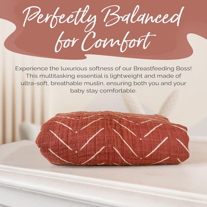 New Itzy Ritzy Breastfeeding Boss Multi-Use Cover 47” x 47” (Mudcloth) - Kidsy