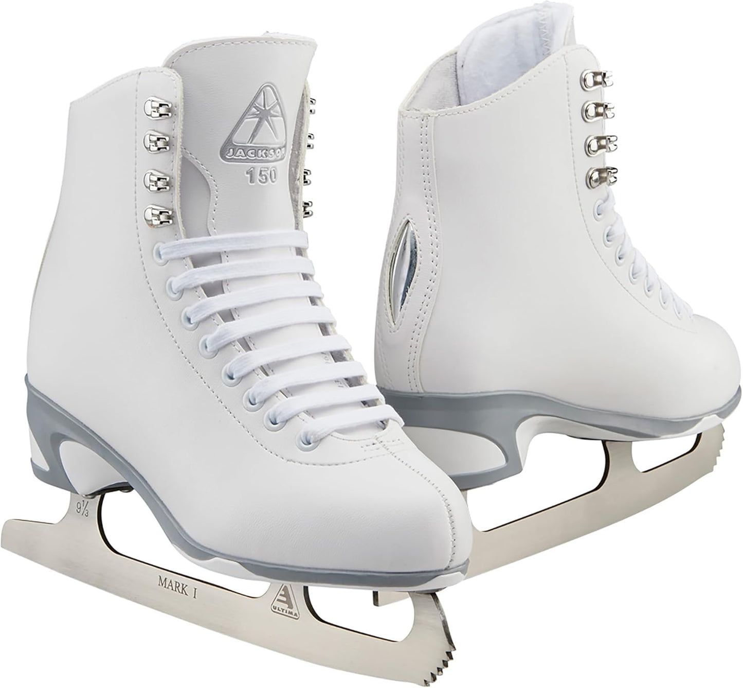 New Jackson Ultima Finesse Women's/Girls Figure Ice Skates Medium Width (White) - Kidsy