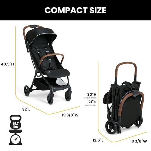 New Jeep Altitude Compact Travel Stroller by Delta Children (Black) - Kidsy