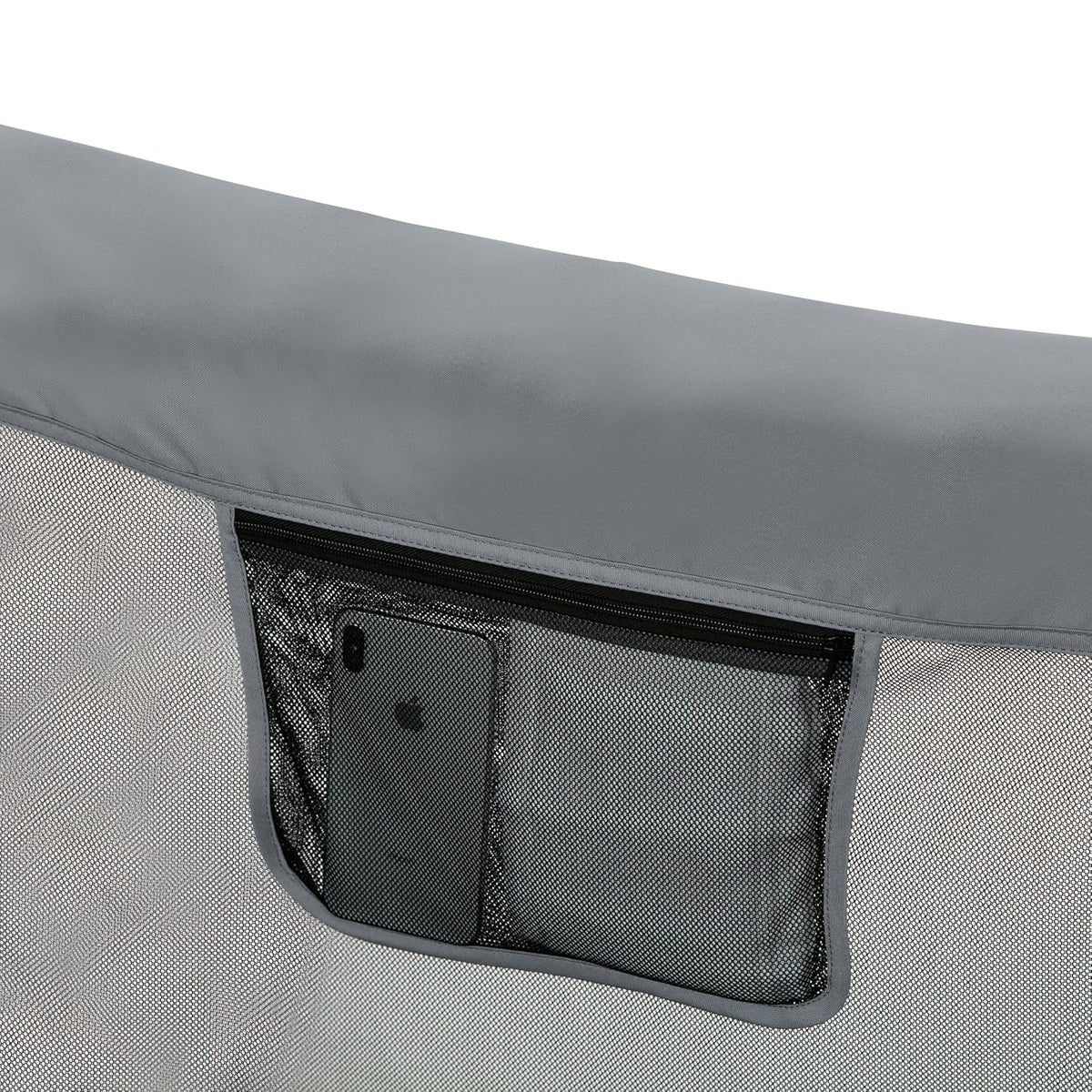 New Jeep Hexagon Pop Up Play Yard with Removable Canopy (Grey) - Kidsy