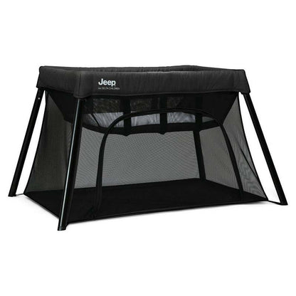 New Jeep Horizon Compact Travel 2 - in - 1 Playard and Bassinet (Black) - Kidsy