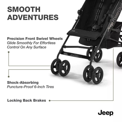 New Jeep PowerGlyde Lightweight Stroller by Delta Children (Tan) - Kidsy