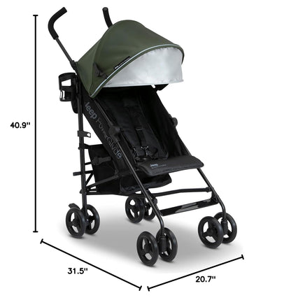 New Jeep PowerGlyde Stroller by Delta Children (Olive Green) - Kidsy