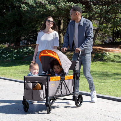 New Jeep Sport All - Terrain Stroller Wagon with Accessories (Grey/Bonfire) - Kidsy
