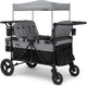 New Jeep Wrangler Deluxe 4-Seater Stroller Wagon (Grey Shadow) - Kidsy