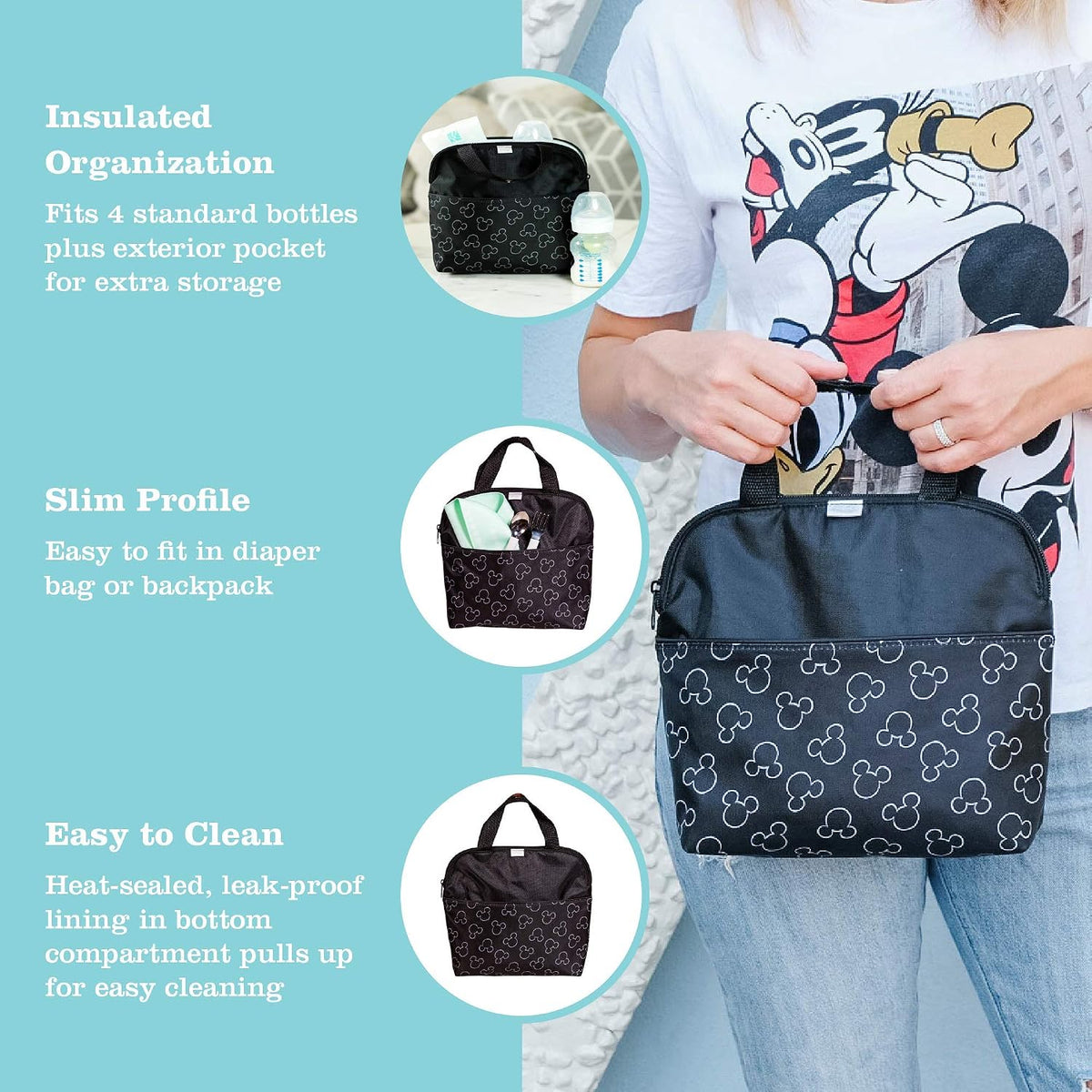 New J.L. Childress Disney Baby MaxiCOOL Breast Milk Cooler Bag (Mickey Black) - Kidsy
