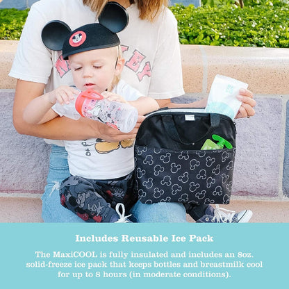 New J.L. Childress Disney Baby MaxiCOOL Breast Milk Cooler Bag (Mickey Black) - Kidsy