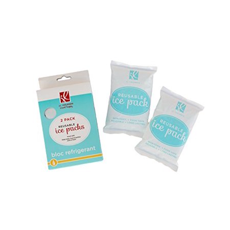 New J.L. Childress Reusable Ice Packs, 2 - Pack - Breast Milk Ice Packs (Food Safe - 6" x 4") - Kidsy