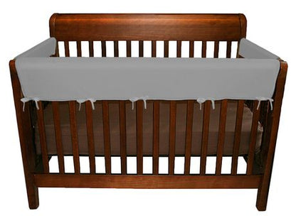 New Jolly Jumper 3 Piece Soft Rail for Convertible Cribs (Light Gray/White) - Kidsy