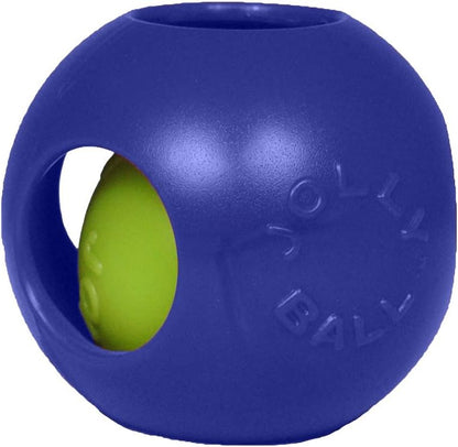 New Jolly Pets Teaser Ball Dog Toy 8 - Inch (Blue) - Kidsy