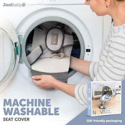 New Jool Baby Nova Swing Motorized Infant Swing (Gray) - Kidsy