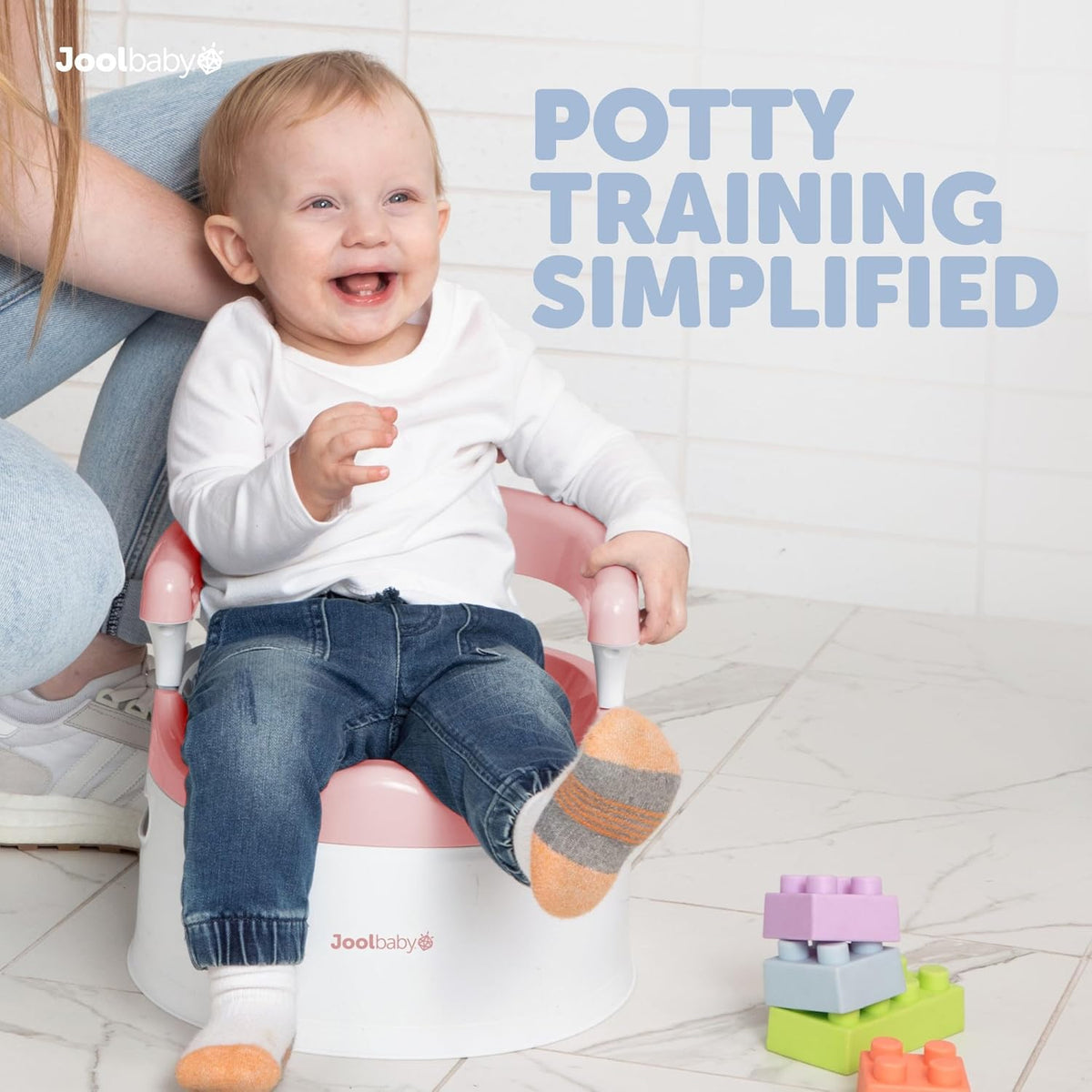New Jool Baby Potty Chair for Toddler Toilet Training Splash Guard & Back Support (Pink) - Kidsy