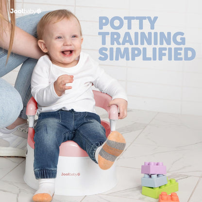 New Jool Baby Potty Chair for Toddler Toilet Training Splash Guard & Back Support (Pink) - Kidsy