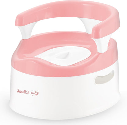 New Jool Baby Potty Chair for Toddler Toilet Training Splash Guard & Back Support (Pink) - Kidsy