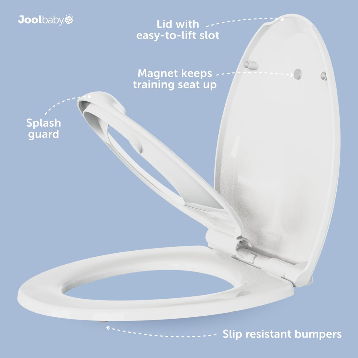 New Jool Baby Quick Flip Toilet Seat (Elongated) - Kidsy