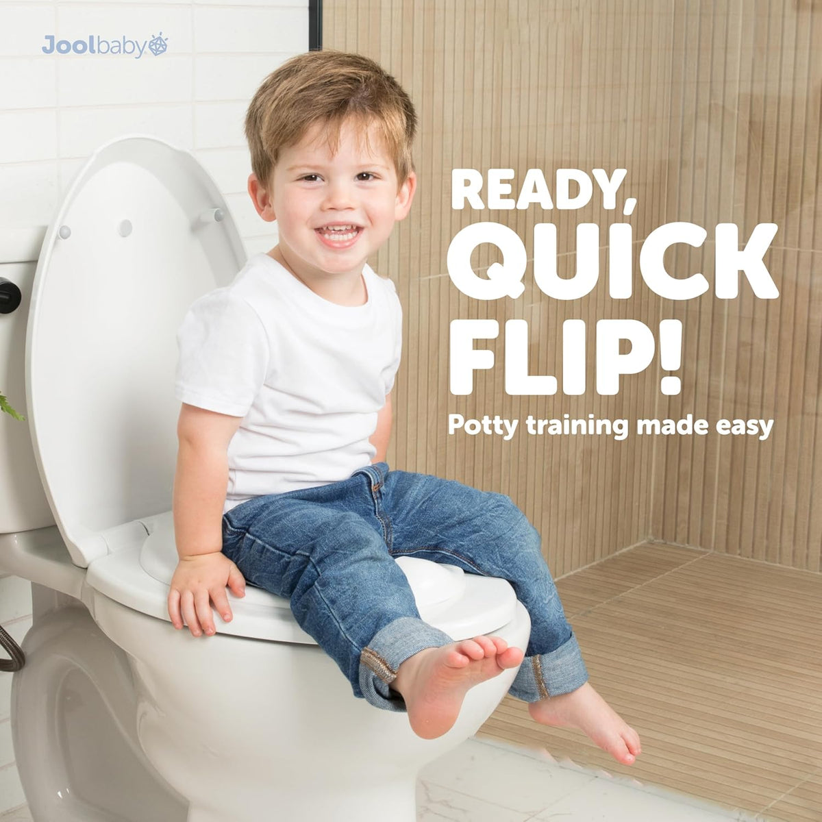 New Jool Baby Quick Flip Toilet Seat (Elongated) - Kidsy