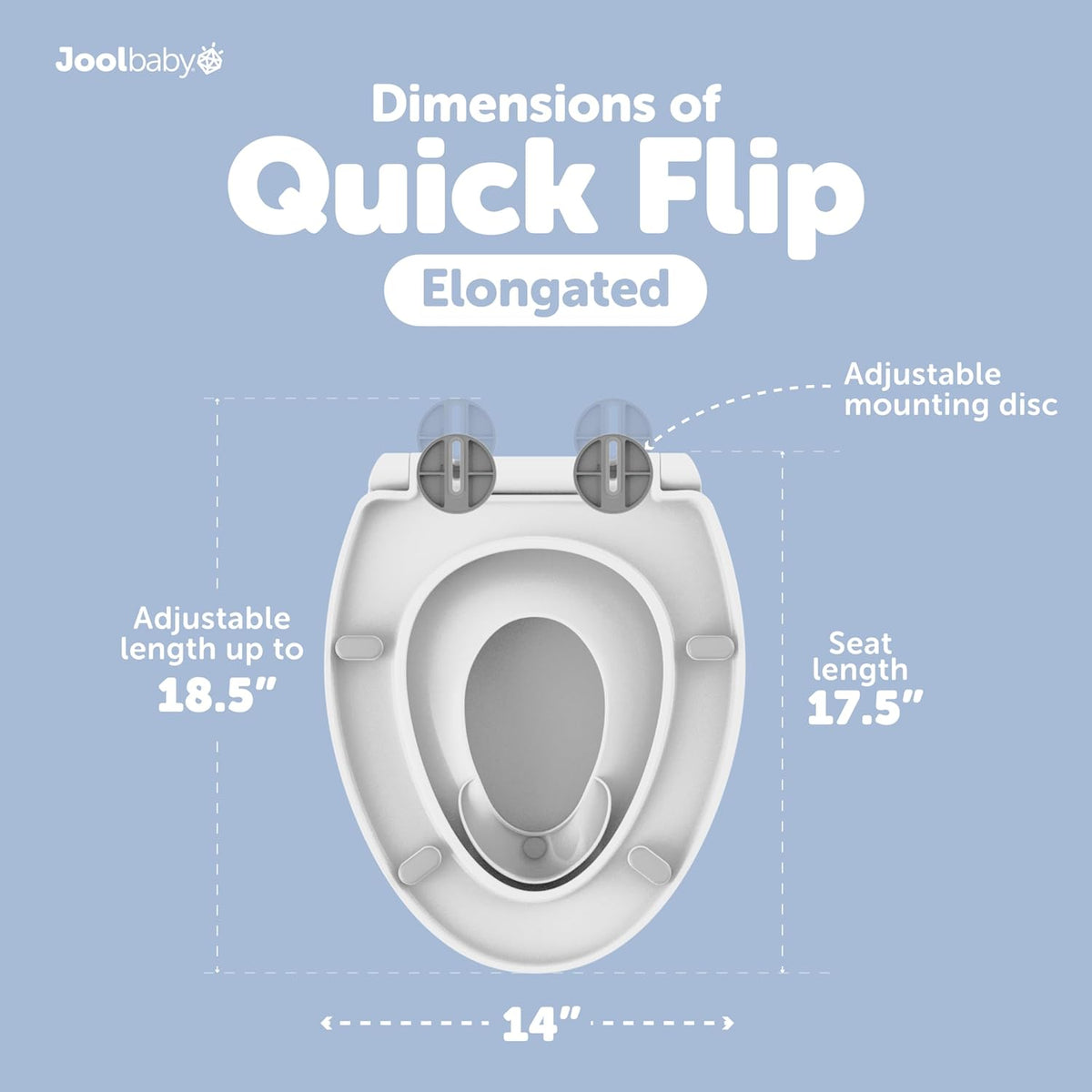 New Jool Baby Quick Flip Toilet Seat (Elongated) - Kidsy