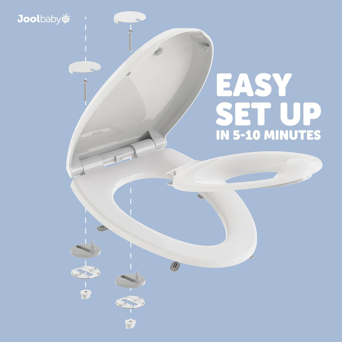New Jool Baby Quick Flip Toilet Seat (Elongated) - Kidsy