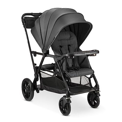 New Joovy Caboose RS Premium Sit And Stand Double Stroller (Jet) - Kidsy