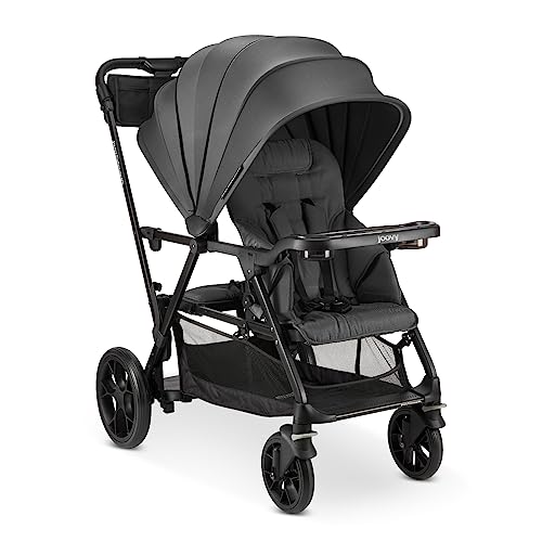 New Joovy Caboose RS Premium Sit And Stand Double Stroller (Jet) - Kidsy