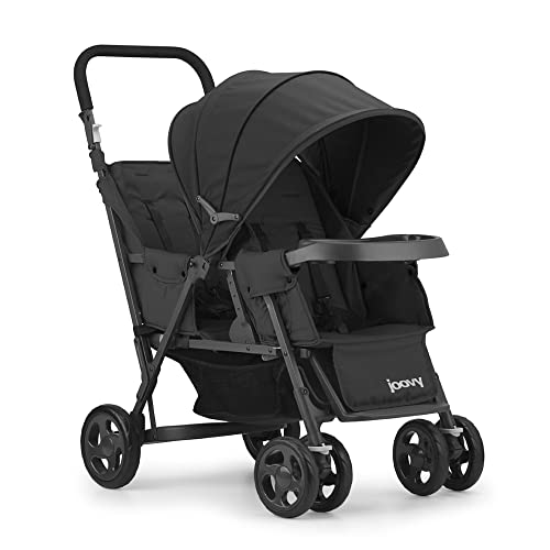 New Joovy Caboose Too Sit and Stand Double Stroller (Black Graphite) - Kidsy