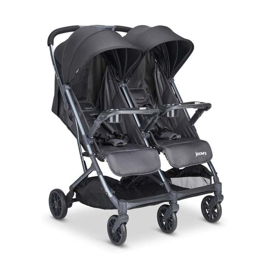 New Joovy Kooper X2 Side-by-Side Double Stroller (Forged Iron) - Kidsy