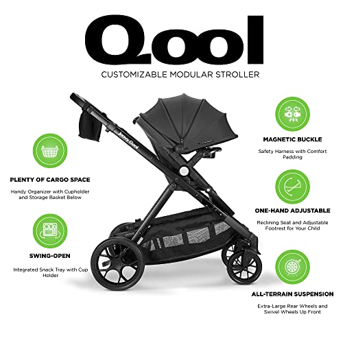 New Joovy Qool Single Modular Stroller (Jet) - Kidsy