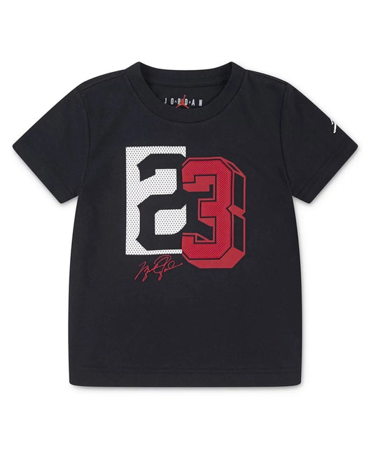 New Jordan Big Boys 23 Short Sleeve Tee - Black (XL) - Kidsy